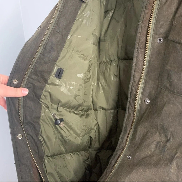 Aritzia Community Parka Jacket Coat Ski Duck Down hemp Recycled Green Small XS - Picture 4 of 16